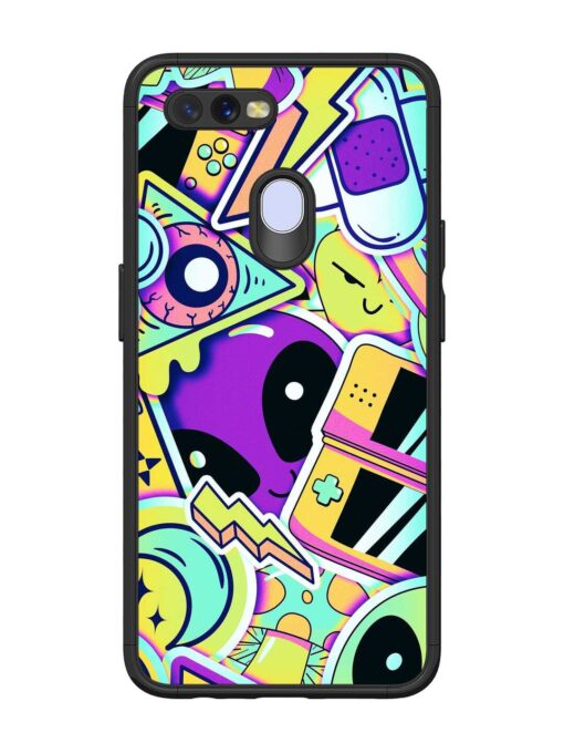 Scratch Art Glossy Metal Phone Cover for Oppo A12 Zapvi