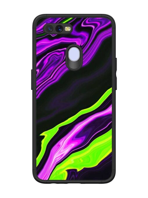 Bright Fluid Violet Glossy Metal Phone Cover for Oppo A12