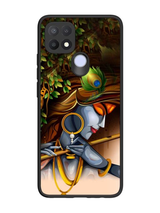 Krishna Glossy Metal Phone Cover for Oppo A15 Zapvi