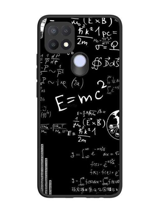 E=Mc2 Mass?Energy Equivalence Glossy Metal Phone Cover for Oppo A15 Zapvi