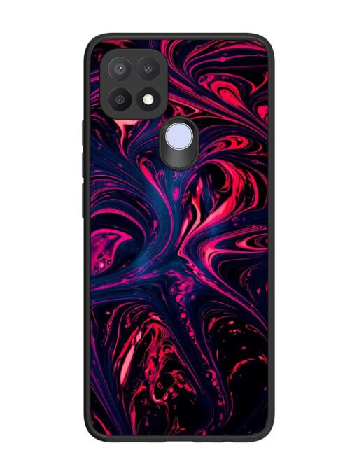 Abstract Background Glossy Metal Phone Cover for Oppo A15 Zapvi