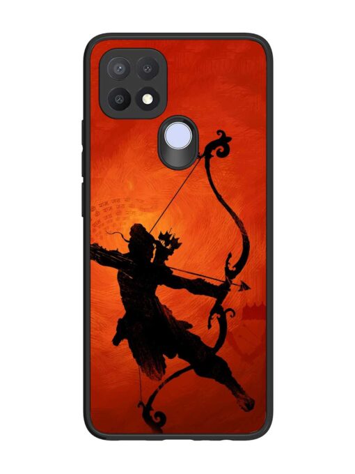 Illustration Lord Rama Glossy Metal Phone Cover for Oppo A15 Zapvi