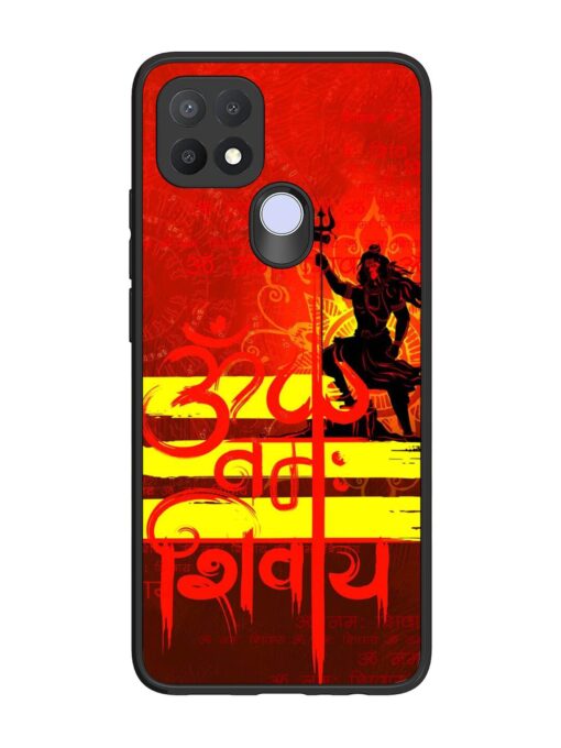 Illustration Lord Shiva Glossy Metal TPU Phone Cover for Oppo A15 Zapvi