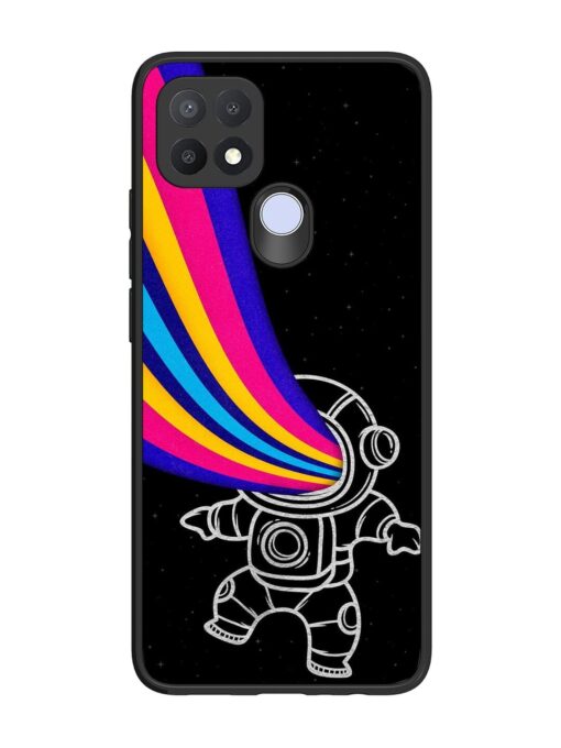 Astronaut Glossy Metal TPU Phone Cover for Oppo A15 Zapvi