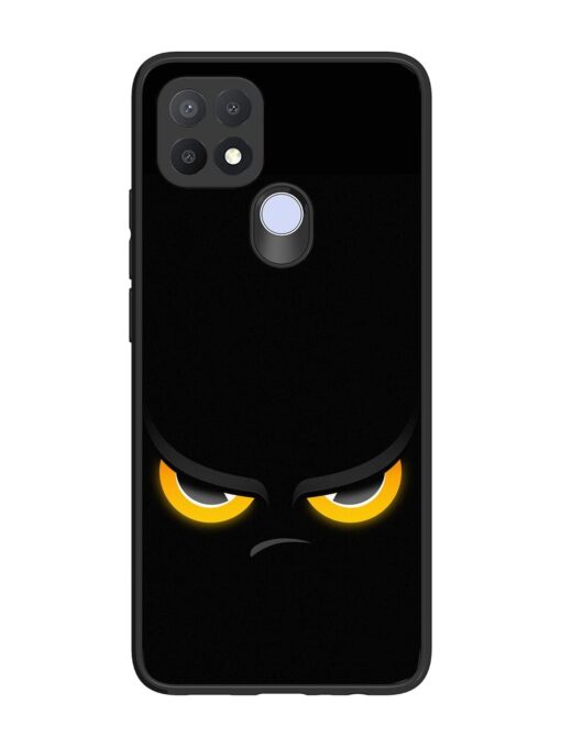 Scary Yellow Eye Glossy Metal TPU Phone Cover for Oppo A15 Zapvi