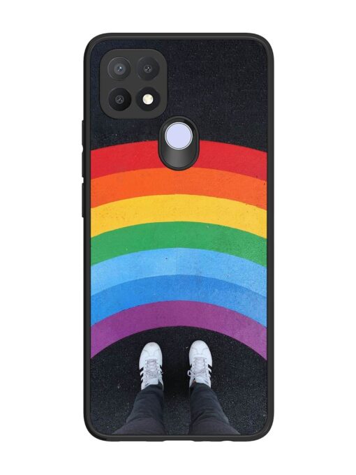 Legs Rainbow Glossy Metal TPU Phone Cover for Oppo A15 Zapvi