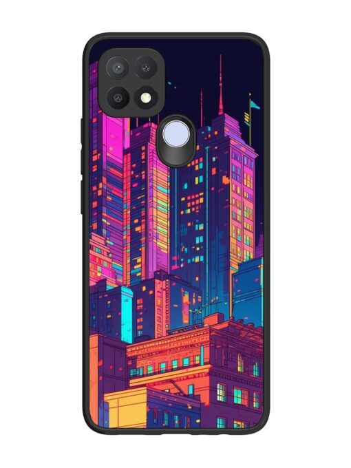 City View Glossy Metal Phone Cover for Oppo A15 Zapvi