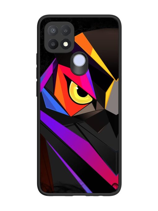 Wpap Owl Glossy Metal Phone Cover for Oppo A15 Zapvi