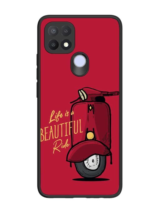 Life Is Beautiful Rides Glossy Metal Phone Cover for Oppo A15S