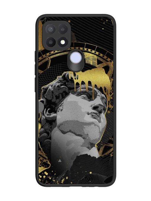 Roman Face Glossy Metal Phone Cover for Oppo A15S