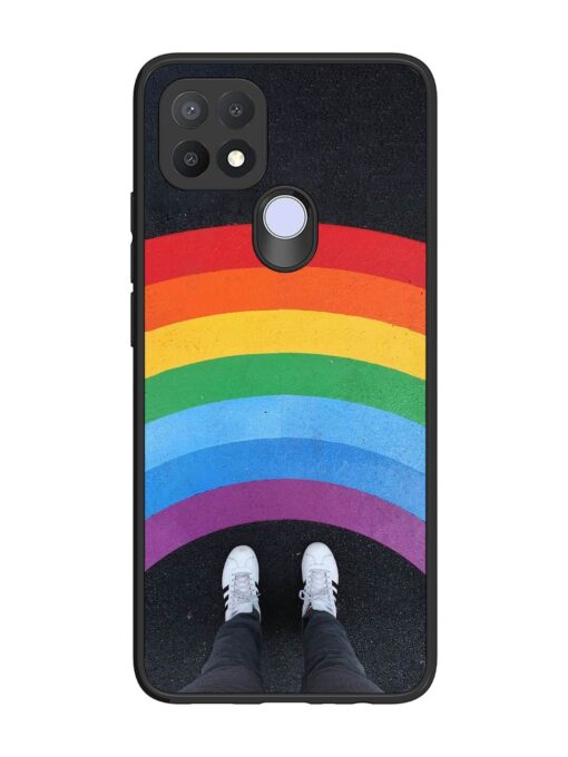 Legs Rainbow Glossy Metal TPU Phone Cover for Oppo A15S Zapvi