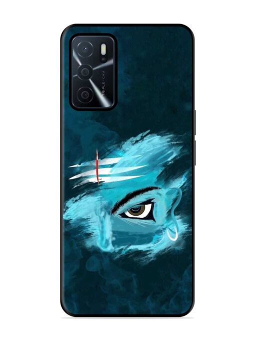 Lord Shiva Glossy Metal Phone Cover for Oppo A16 Zapvi