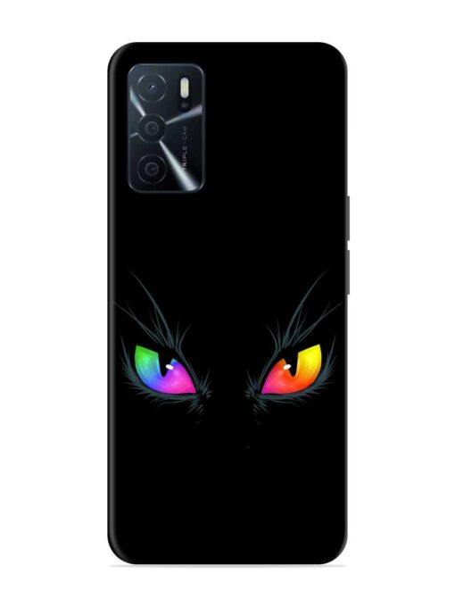 Cat Eyes Glossy Metal Phone Cover for Oppo A16 Zapvi