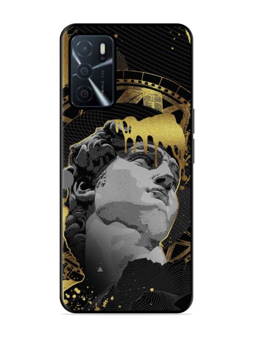 Roman Face Glossy Metal Phone Cover for Oppo A16 Zapvi