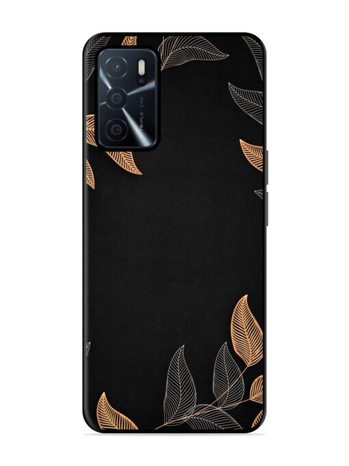 Foliage Art Glossy Metal Phone Cover for Oppo A16