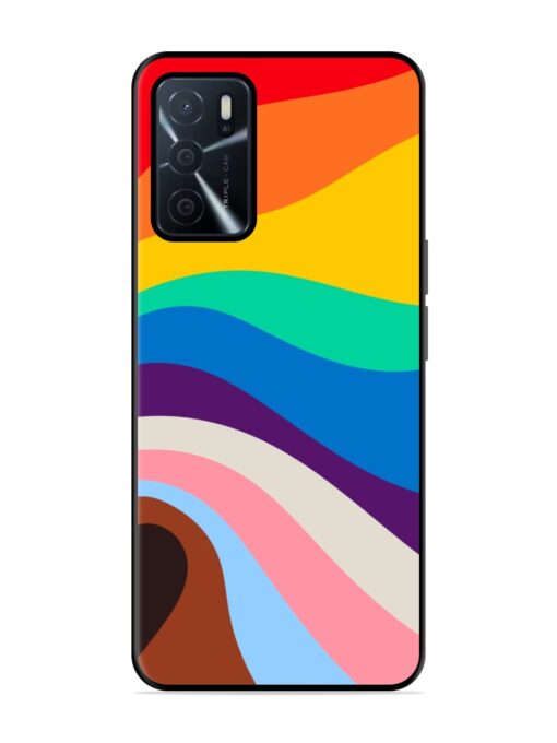 Minimal Pride Art Glossy Metal Phone Cover for Oppo A16