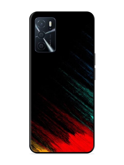 Color Pattern Glossy Metal Phone Cover for Oppo A16 Zapvi