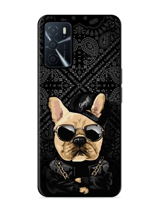 Gangsta Cool Sunmetales Dog Glossy Metal Phone Cover for Oppo A16 Zapvi