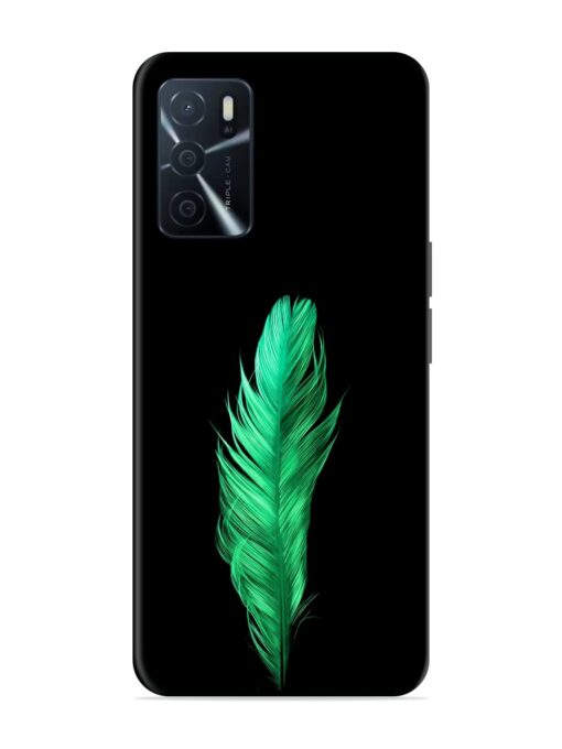 Feather Texture Glossy Metal Phone Cover for Oppo A16