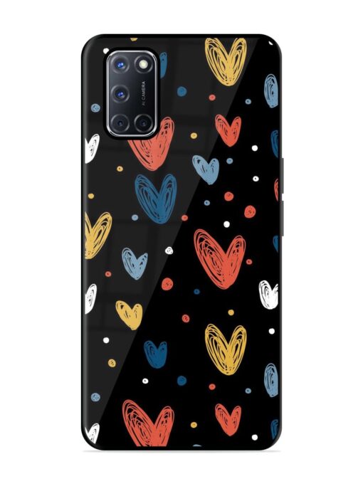 Happy Valentines Day Glossy Metal TPU Phone Cover for Oppo A52 Zapvi