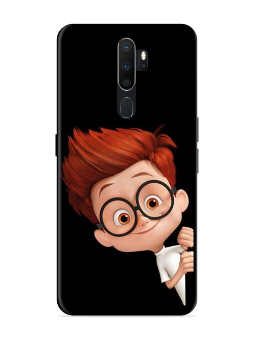 Smart Boy Cartoon Glossy Metal Phone Cover for Oppo A5 (2020) Zapvi