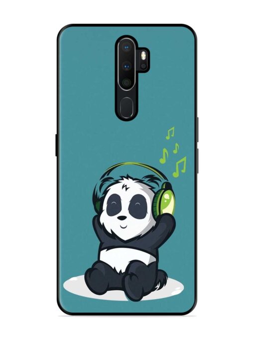 Music Panda Glossy Metal Phone Cover for Oppo A5 (2020)