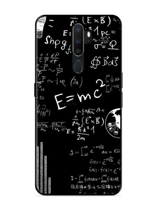 E=Mc2 Mass?Energy Equivalence Glossy Metal Phone Cover for Oppo A5 (2020) Zapvi