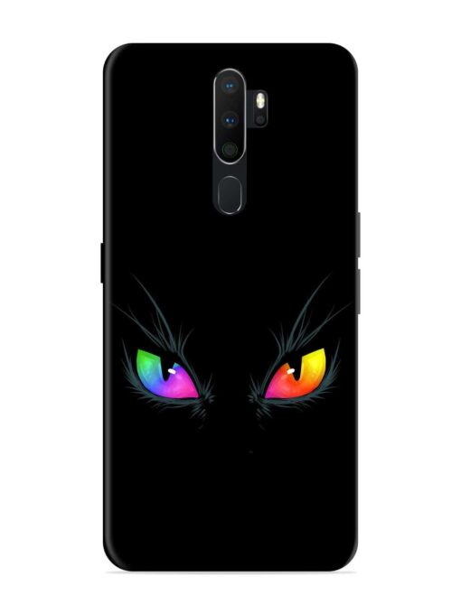 Cat Eyes Glossy Metal Phone Cover for Oppo A5 (2020) Zapvi