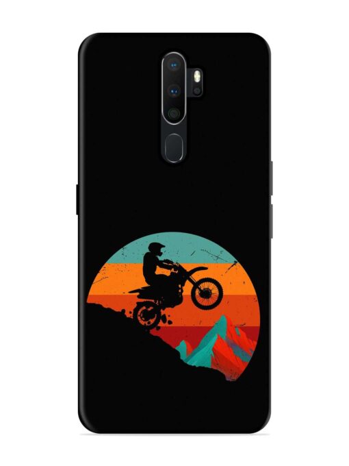 Mountain Bike Glossy Metal Phone Cover for Oppo A5 (2020) Zapvi