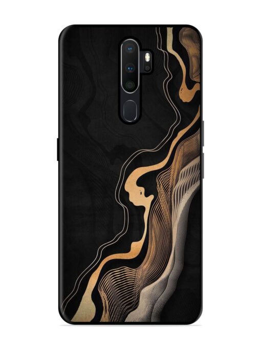 Abstract Art Glossy Metal TPU Phone Cover for Oppo A5 (2020) Zapvi