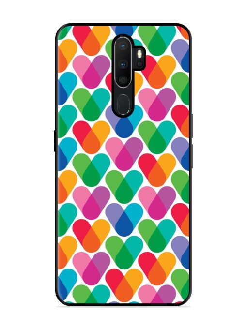 Overlapping Colors Colorful Glossy Metal TPU Phone Cover for Oppo A5 (2020)