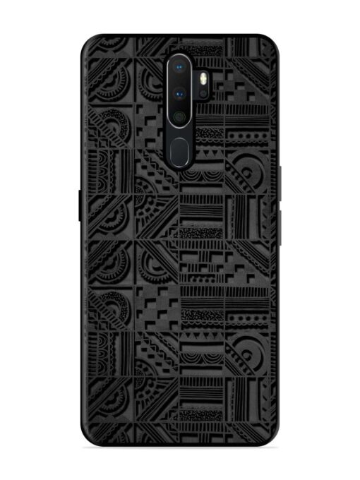 Seamless Pattern Glossy Metal Phone Cover for Oppo A5 (2020) Zapvi