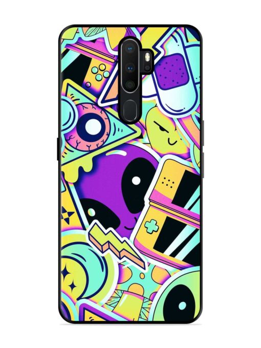 Scratch Art Glossy Metal Phone Cover for Oppo A5 (2020) Zapvi