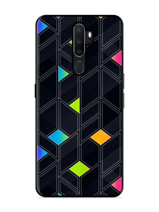 Abstract Mosaic Seamless Glossy Metal Phone Cover for Oppo A5 (2020) Zapvi