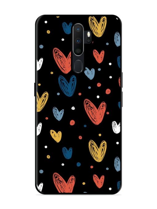 Happy Valentines Day Glossy Metal TPU Phone Cover for Oppo A5 (2020) Zapvi