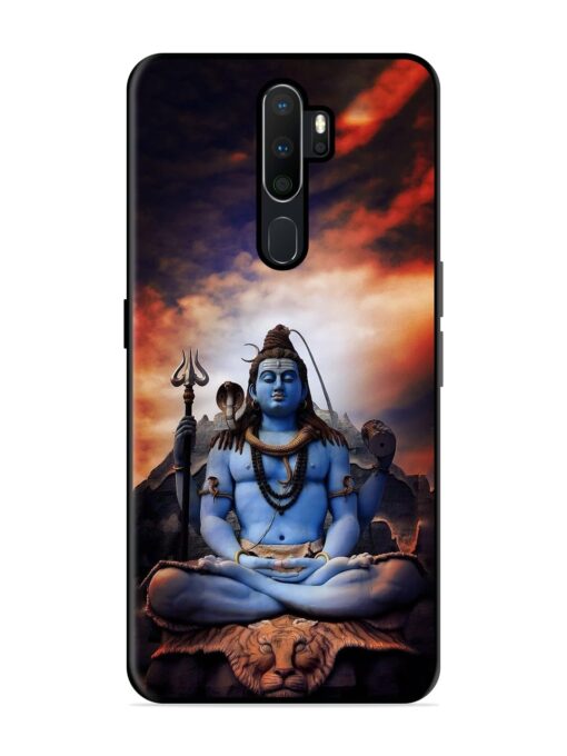 Jai Jai Shiv Glossy Metal Phone Cover for Oppo A5 (2020) Zapvi