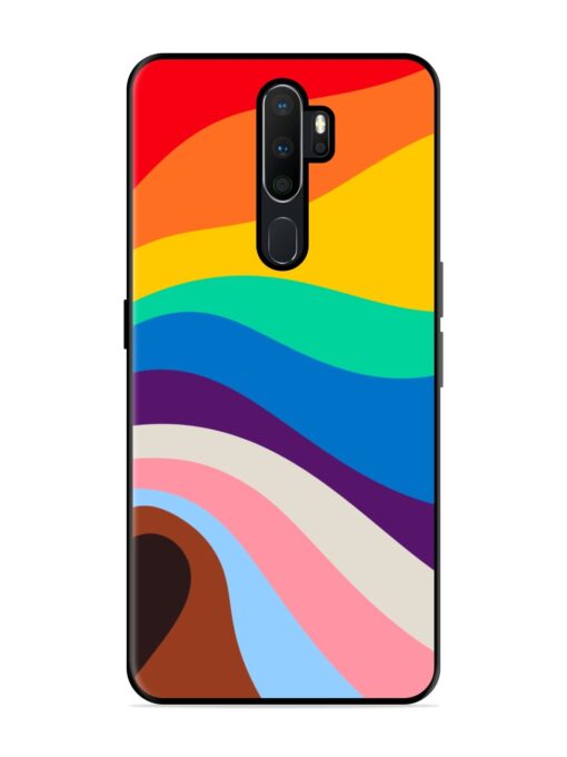 Minimal Pride Art Glossy Metal Phone Cover for Oppo A5 (2020) Zapvi