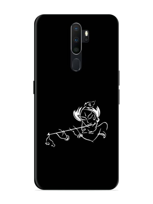 Krishna Flute Glossy Metal Phone Cover for Oppo A5 (2020) Zapvi