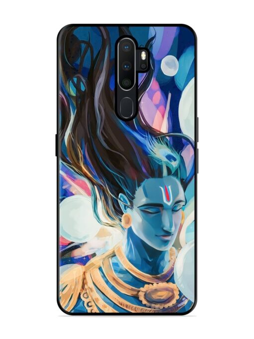 Bhagwan Sri Krishna Glossy Metal Phone Cover for Oppo A5 (2020) Zapvi