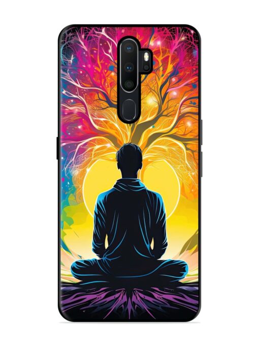 Mind Colourful Glossy Metal Phone Cover for Oppo A5 (2020) Zapvi