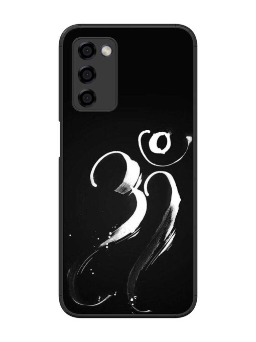 Om Logo Glossy Metal Phone Cover for Oppo A53S (5G)