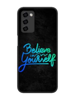 Believe In Yourself Glossy Metal Phone Cover for Oppo A53S (5G)