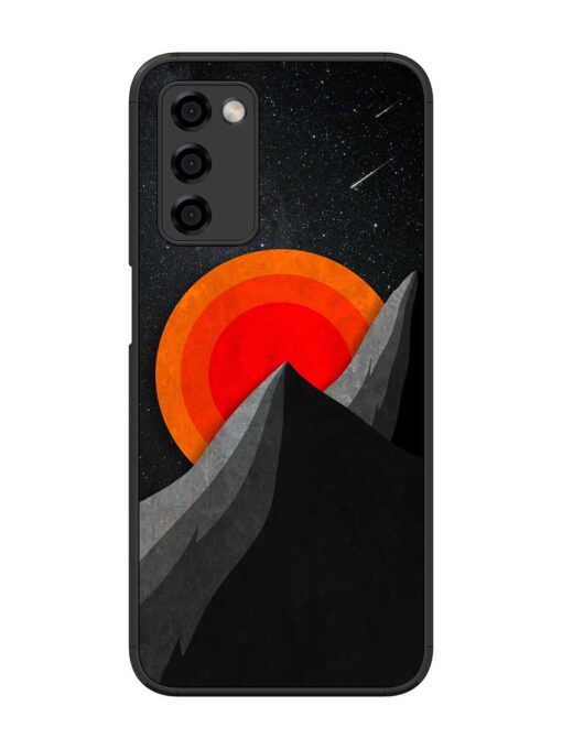 Black Mountain Glossy Metal Phone Cover for Oppo A53S (5G) Zapvi