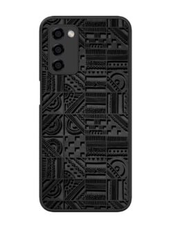 Seamless Pattern Glossy Metal Phone Cover for Oppo A53S (5G)
