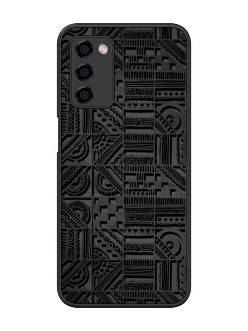 Seamless Pattern Glossy Metal Phone Cover for Oppo A53S (5G) Zapvi