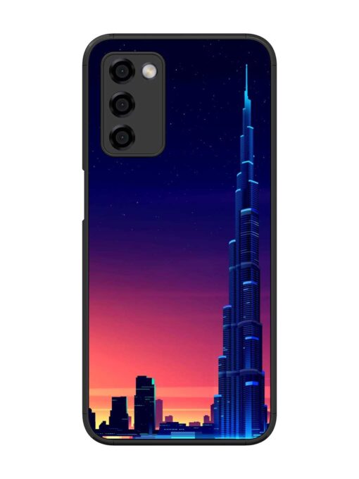 Burj Khalifa Abstract Glossy Metal Phone Cover for Oppo A53S (5G)