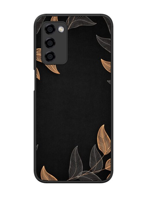 Foliage Art Glossy Metal Phone Cover for Oppo A53S (5G) Zapvi