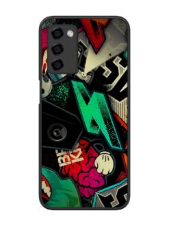 Graffiti Art Glossy Metal Phone Cover for Oppo A53S (5G)