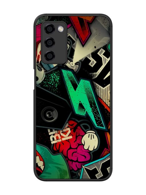 Graffiti Art Glossy Metal Phone Cover for Oppo A53S (5G) Zapvi