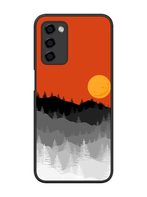 Mountain Lofi Sun Glossy Metal Phone Cover for Oppo A53S (5G) Zapvi